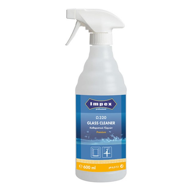 Ω320 GLASS CLEANER Premium – Καθαριστικό Τζαµιών 600 ML